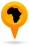 Africa Map Pin